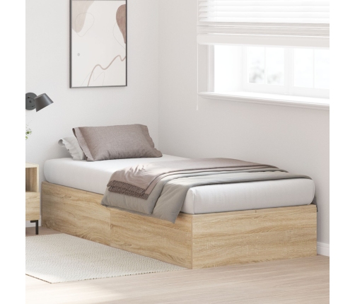 Estructura de Cama  Roble Sonoma 90x190 cm
