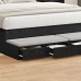 Mesa de Noche  Roble Negro Madera Resistente 160 x 36.5 x 16.5 cm