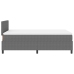 Cama con Box Spring con Colchón Gris Claro 120x200 cm Tela de Pana
