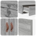Cama con almacenamiento  Gris sonoma Madera elaborada