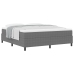 Cama con Somier  con Colchón Gris Claro Super King Tela de Corduroy