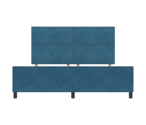Cama  Azul Oscuro 180x200 cm Terciopelo