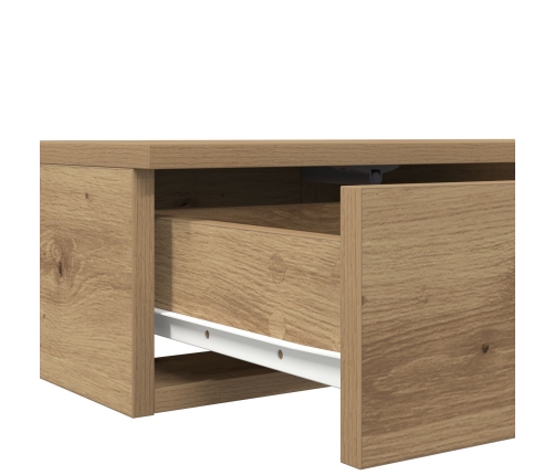 Mesa de Noche Roble Madera 150 x 36.5 x 16.5 cm Mesa de Noche