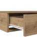 Mesa de Noche Roble Madera 150 x 36.5 x 16.5 cm Mesa de Noche
