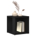 Mesa Lateral  Negro Roble 33x33x34,5 cm Madera Ingenierizada