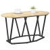Mesa de café  de roble Sonoma 80x40x40,5 cm de madera de ingeniería y metal