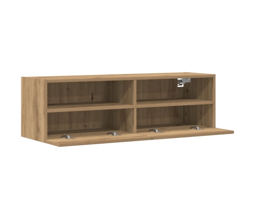 Mueble de Televisión  de Roble Artisan 100x30x30 cm de Madera Elaborada