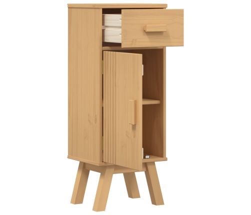 Armario de baño  35x30x90 cm de madera maciza de pino