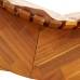 Tumbona de sol Set de 2 Beige Madera y tela tapizada Grande