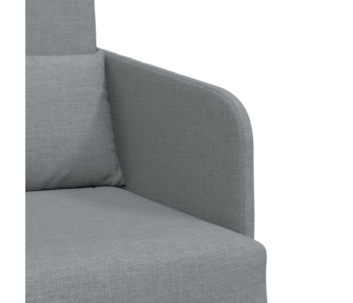 Sofá cama  2 en 1 gris claro 65x80x83 cm tela