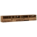 Gabinetes de TV  2 pcs Madera Vieja 100x30x30 cm Madera Elaborada
