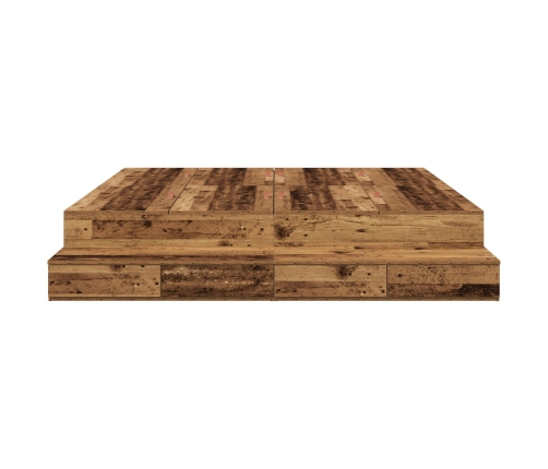 Cama con Almacenamiento  Marrón Madera elaborada 180 x 200 x 31.5 cm