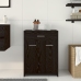Armario de baño  Negro Roble 60x33x80 cm Madera