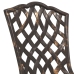 Sillas de Jardín  2 pcs Bronce de Aluminio Fundido