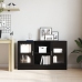 Mueble Auxiliar Roble Negro Madera de calidad y vidrio Mediano