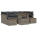 Conjunto de Sofás de Jardín  Set de 6 Gris Ratán