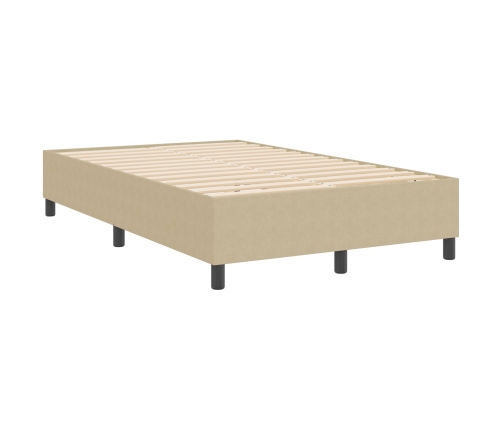 Cama con somier  Verde Claro Gris 120x200 cm Tela de pana