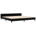 Estructura de Cama Negra 200x200 cm Terciopelo