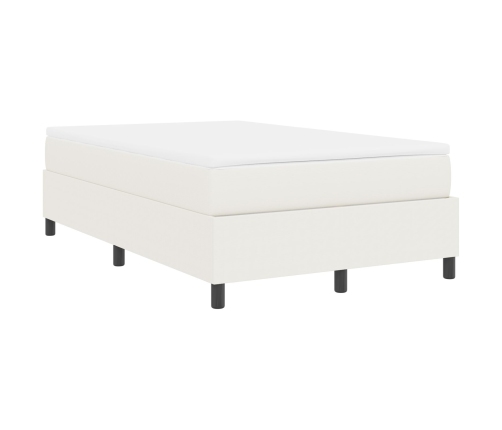 Cama con Base con Colchón Crema 120x200 cm Tela de Corduroy