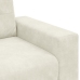 Sofá Loveseat  Crema 120 cm de Terciopelo