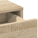 Mesa de Tocador  con Luces LED Sonoma Roble 79x41x140 cm