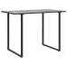 Mesa de Jardín  Gris 100x55x70 cm DPC y Acero