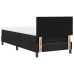 Estructura de Cama  con Colchón Negro y Blanco Tela 90 x 200 cm