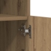 Sideboard con Luces LED de  de Roble Artesano 60,5x37x100 cm
