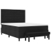 Cama con Somier con Colchón & Banco Negro 140x200 cm Tela