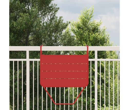 Mesa de balcón plegable  roja 60x40 cm de acero