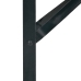 Patas de Banco de Cerveza 2 pcs Plegables de Acero Negro Recubierto en Polvo