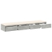 Mesa de Noche Gris Concreto Madera Elaborada 150 x 36.5 x 16.5 cm