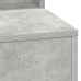 Mesa de maquillaje  con luces LED gris concreto 50x41x135 cm