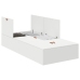 Estructura de Cama de Almacenamiento  Blanca 90x190 cm