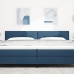 Cabecero  Tufted Botones Azul 200 cm Tela