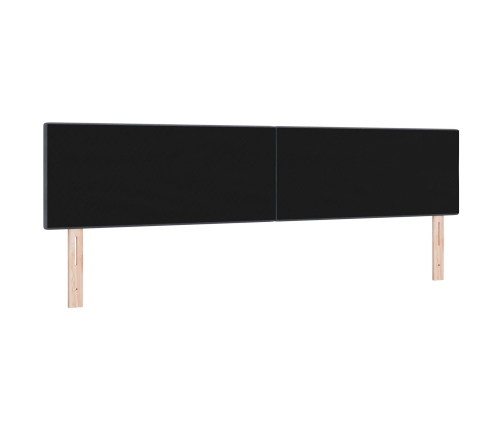 Cabecero  con botones acolchados gris oscuro 200 cm de terciopelo