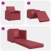 Sofá cama  2 en 1 Burdeos 74x77x81 cm Cuero sintético