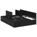 Cama con Almacenamiento  Roble negro Madera compuesta Completa/Doble