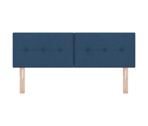 Cabecero de  Button Tufted Azul 160 cm Tela