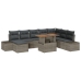 Set de Sofá de Jardín  Conjunto de 9 Gris
