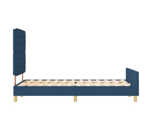 Cama  Azul 140x190 cm de Tela