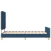 Cama  Azul 140x190 cm de Tela