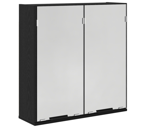 Gabinete Espejo de Baño  - Roble Negro, 64x20x66.5 cm, Hecho de Madera Elaborada