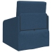 Sofá Cama de Suelo  2 en 1 Azul 65x80x83 cm Tela