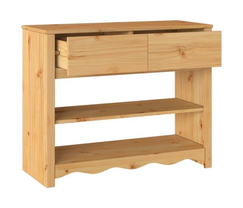 mesa consola ""DRAMMEN"" 89,5x37x73 cm de madera maciza de pino