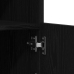 Aparador con Luces LED Roble Negro 60,5x37x100 cm