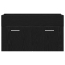 Mueble de baño  Negro Roble 90x38,5x46 cm Madera elaborada
