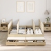 Cama con Almacenamiento  Roble de Sonoma Madera Elaborada