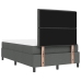 Cama con Somier con Colchón y Banco Gris Oscuro 120x200 cm Tela