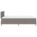 Cama Box Spring con Colchón Topo 120x200 cm Tela